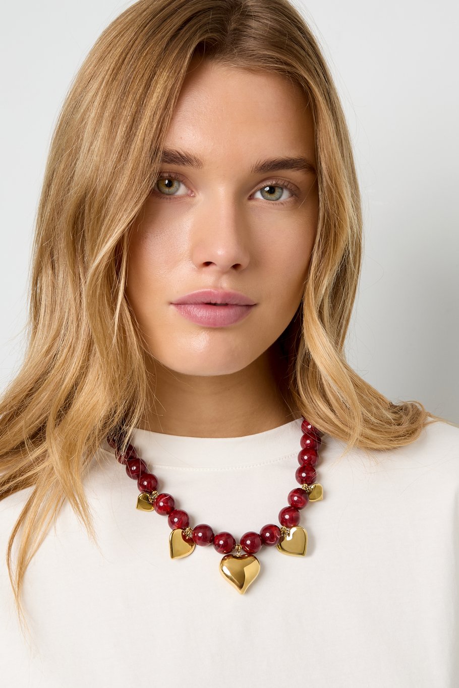 Acrylic Beaded Necklaces Heart Casual Daily Ethnic Series Women's jewelry h5Picture2